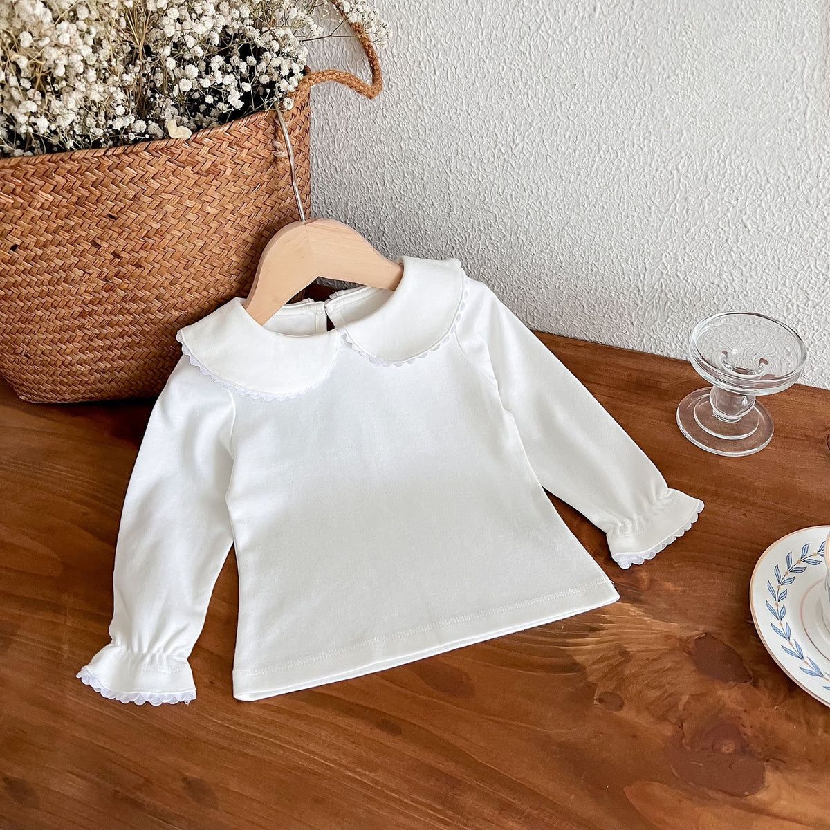 White Peter Pan Collar Top – TYM-FCN-010