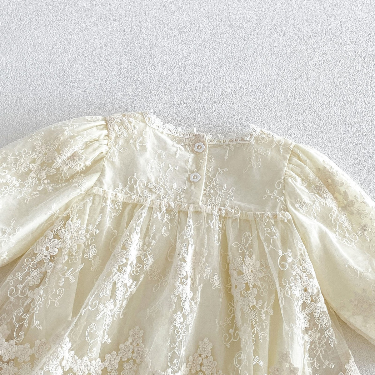Cream Floral Lace Square Neck Romper – TYM-FCN-021