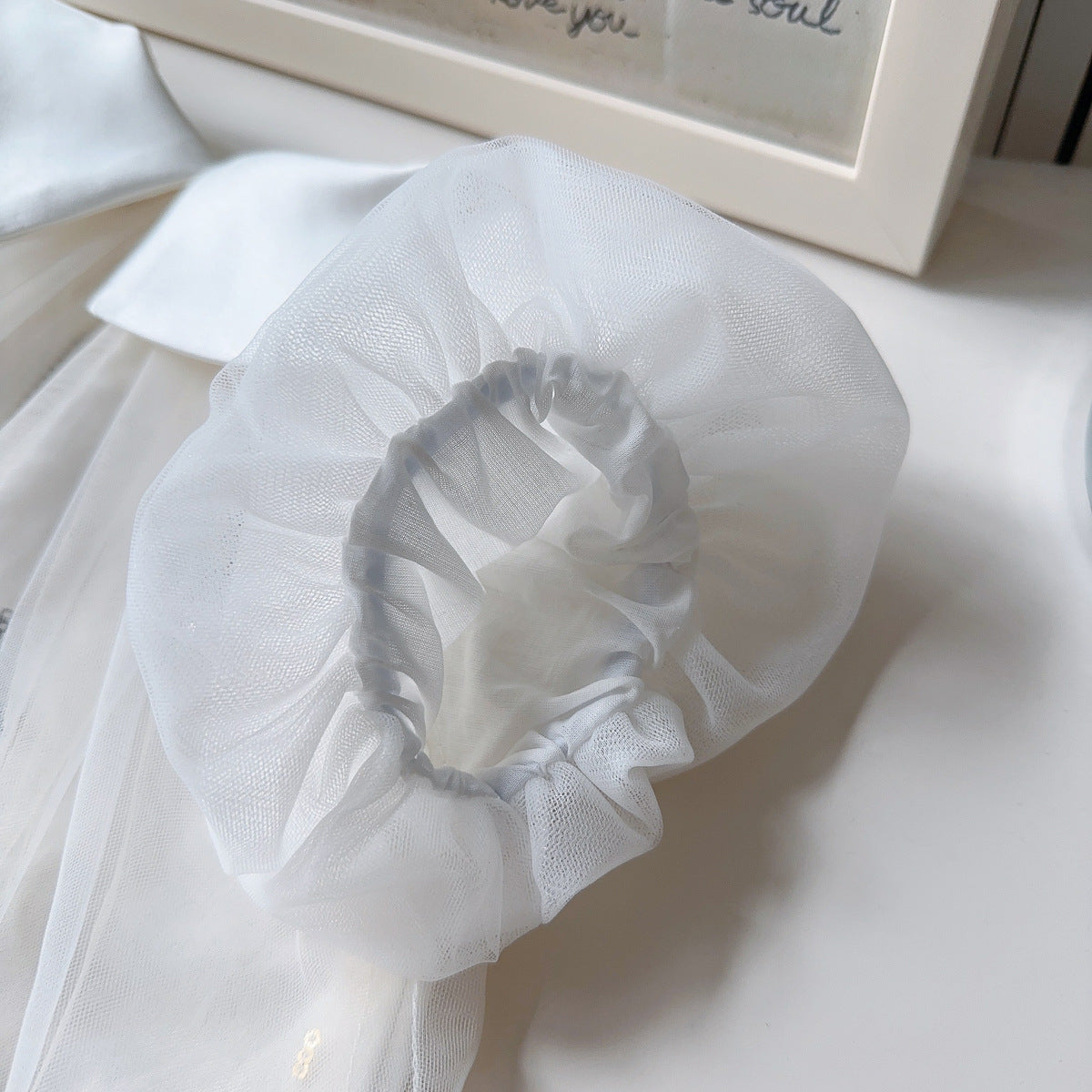 White Silver Star Tulle Ruffle Party Frock – TYM-YWL-040