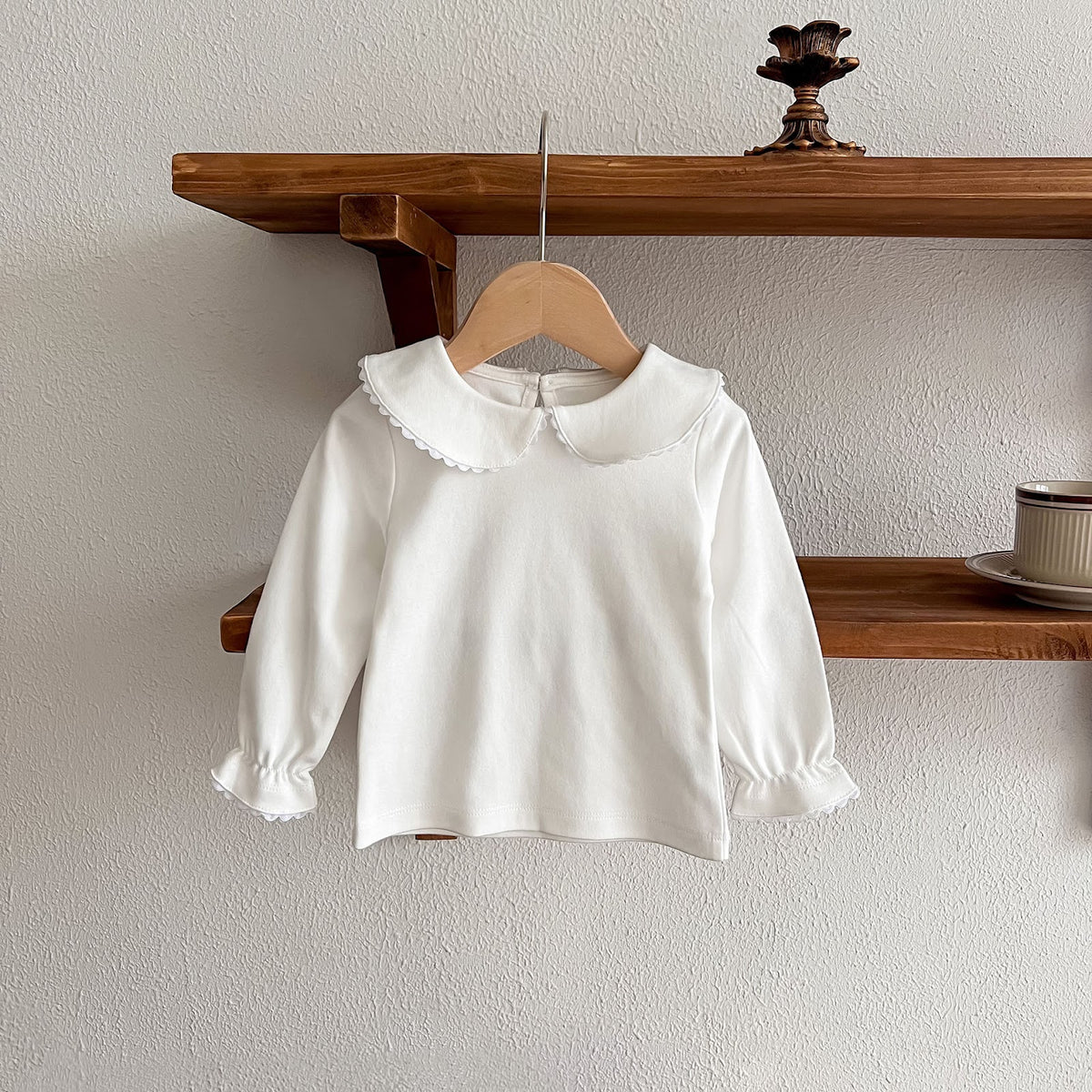 White Peter Pan Collar Top – TYM-FCN-010