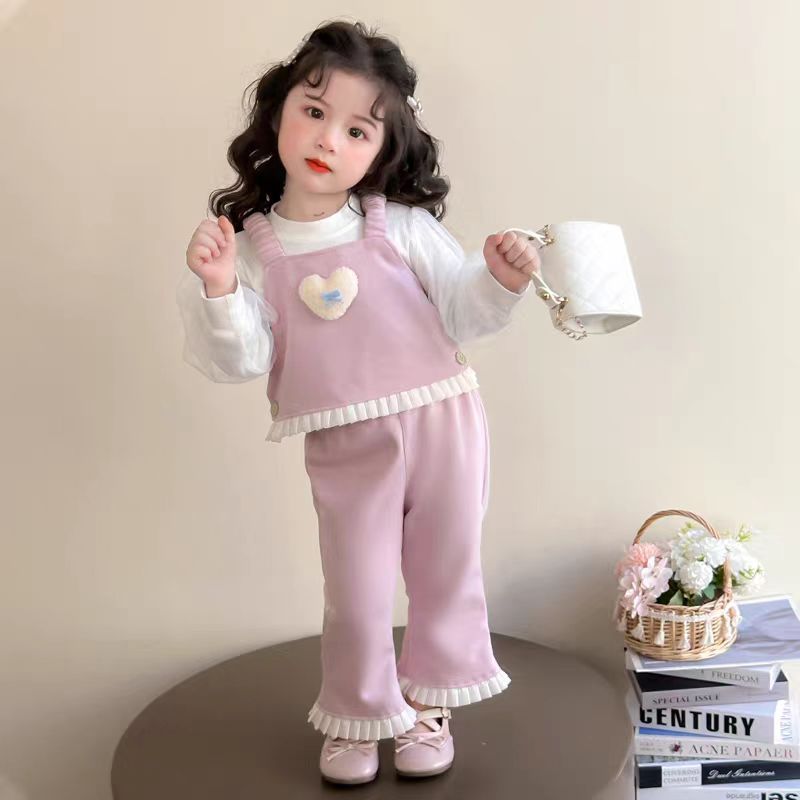Lilac Heart Vest & Flared Pants Set – TYM-CXM-032