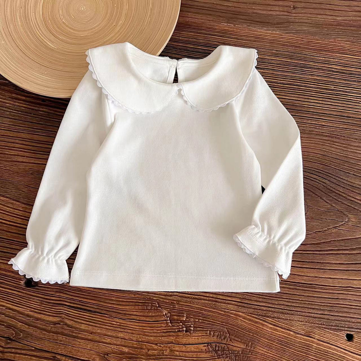 White Peter Pan Collar Top – TYM-FCN-010