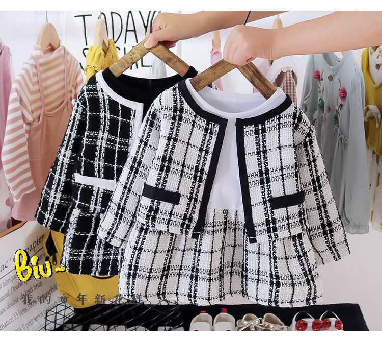 Black Tweed Jacket & Skirt Set – TYM-CXM-076