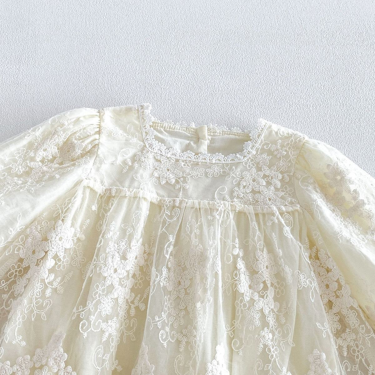 Cream Floral Lace Square Neck Romper – TYM-FCN-021