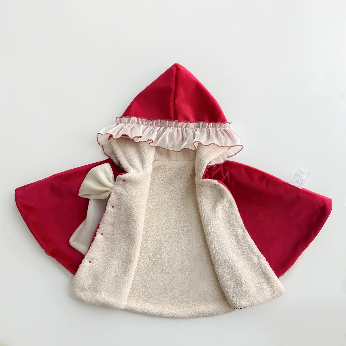 Red Hooded Bow Cape – TYM-FCN-022