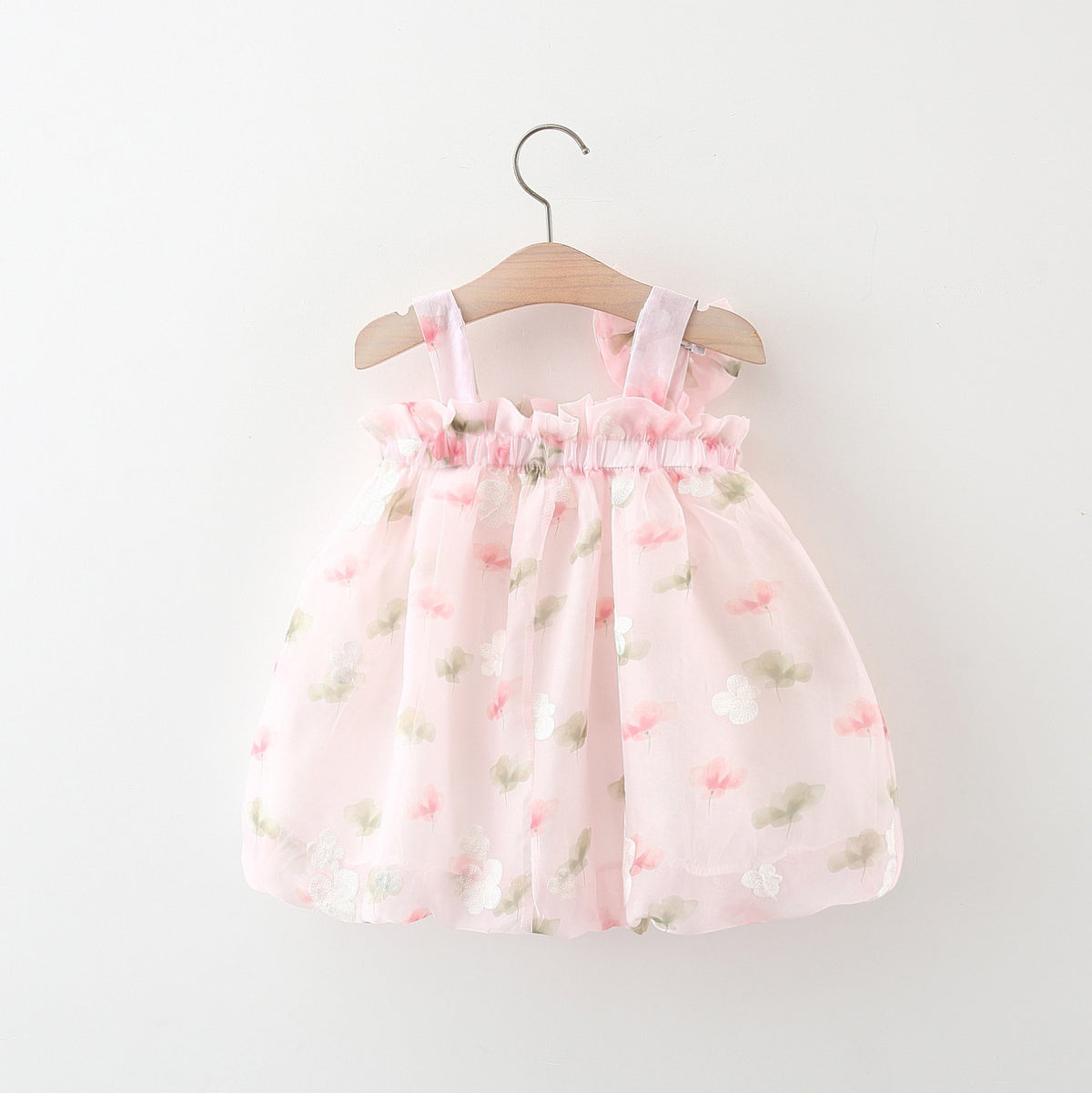 Pink Floral Print Bubble Sundress – TYM-WZX-008