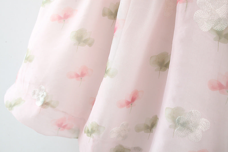 Pink Floral Print Bubble Sundress – TYM-WZX-008
