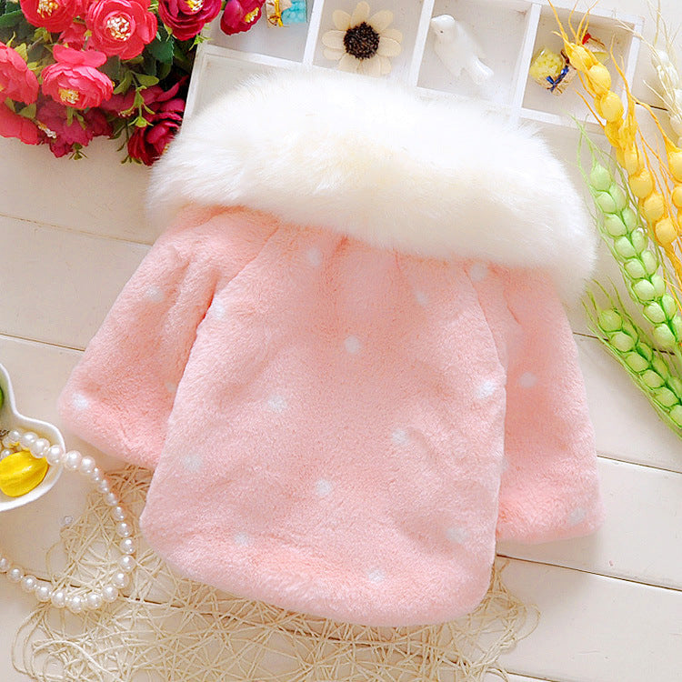 Pink Fluffy Pearl Cape Jacket – TYM-WZX-050