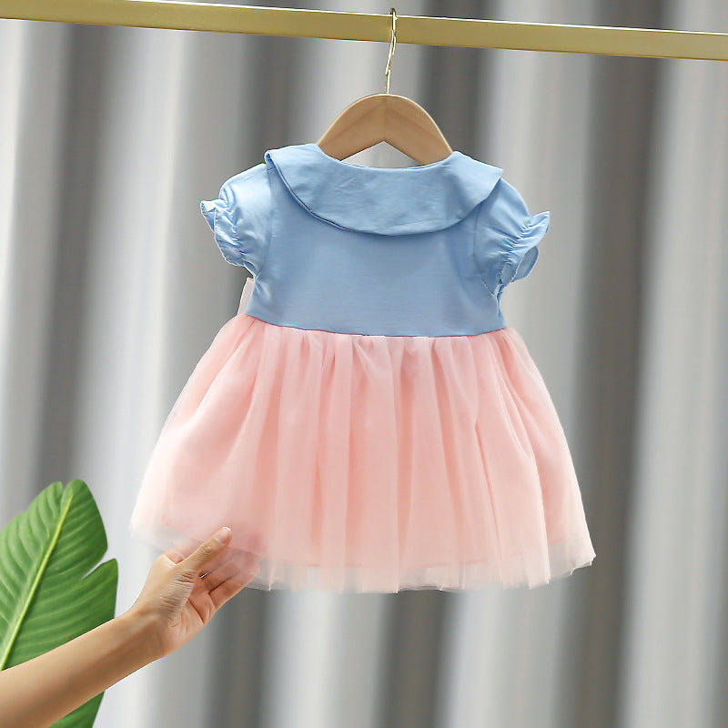 Blue Collar Tulle Frock – TYM-CXM-024