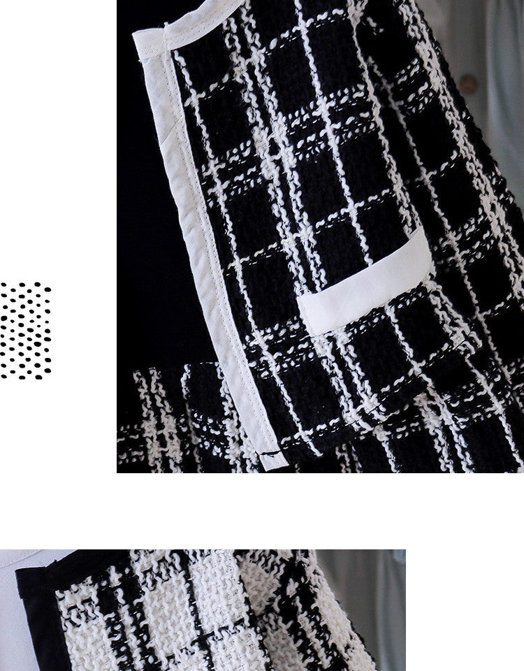 Black Tweed Jacket & Skirt Set – TYM-CXM-076