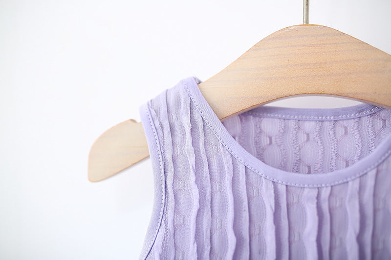 Lilac Pastel Rainbow Sequin Bow Tulle Frock – TYM-TZO-020