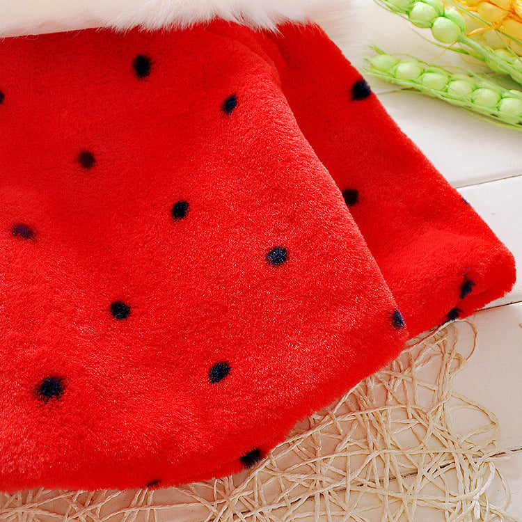 Red Fluffy Pearl Cape Jacket – TYM-WZX-049