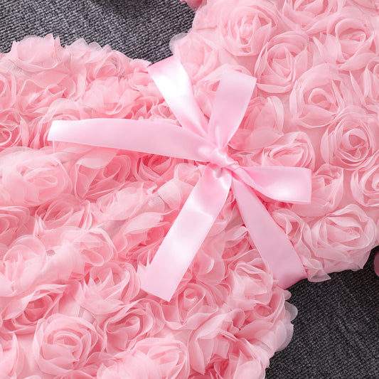 Baby Pink Rosette Party Frock – TYM-SZL-002