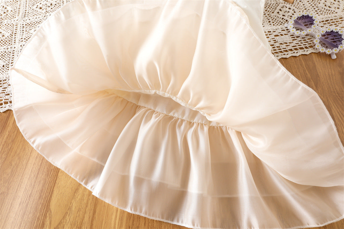 White Daisy Embroidered Tiered Frock – TYM-WZX-028