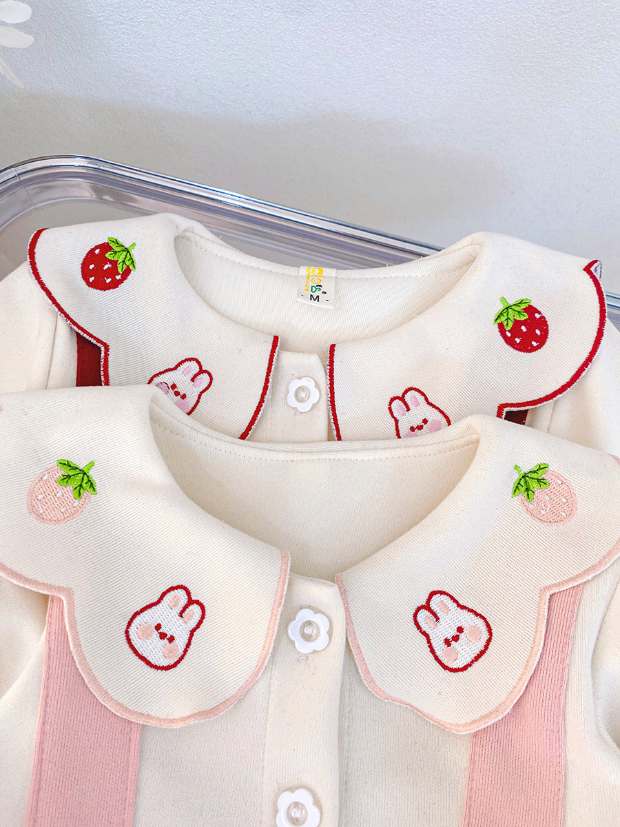 Pink Bunny Collar Suspender Frock – TYM-CXM-059