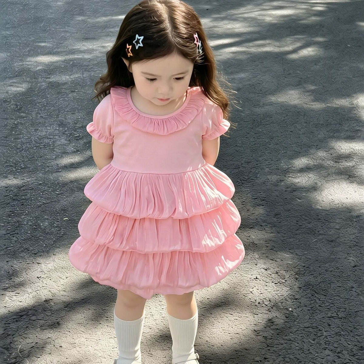 Pink Bubble Tier Frock – TYM-CXM-019
