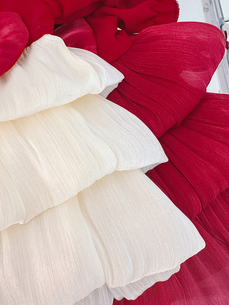 Red Bow Tiered Frock – TYM-CXM-002