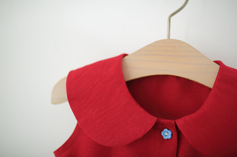Red Bunny Ear Pom-Pom Tulle Frock – TYM-TZO-001