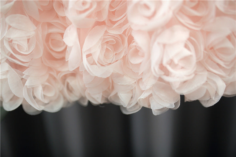 Blush Pink Rosette Bubble Frock – TYM-TZO-013