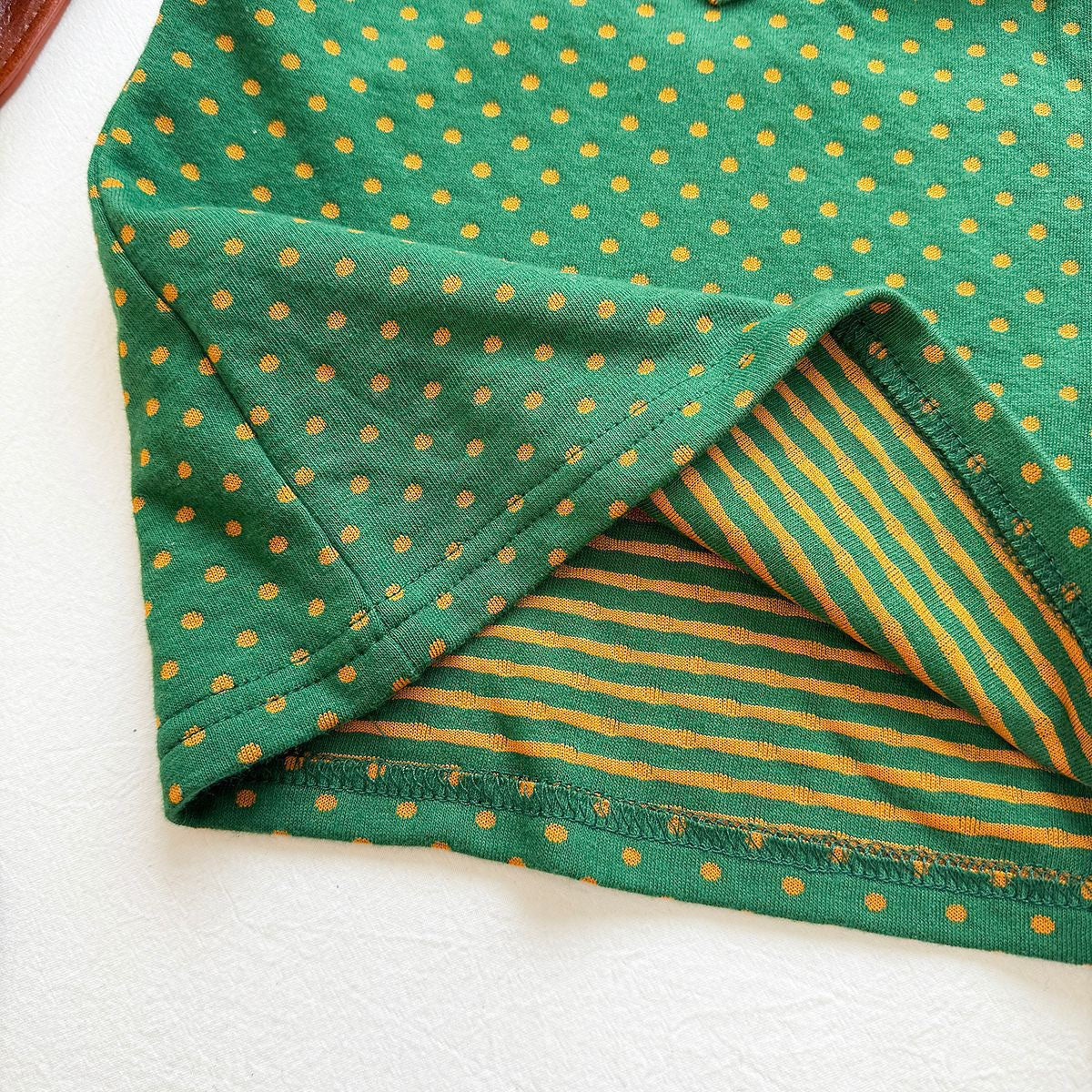 Green Dot Halter Top and Mustard Mini Skirt Set – TYM-YWL-041