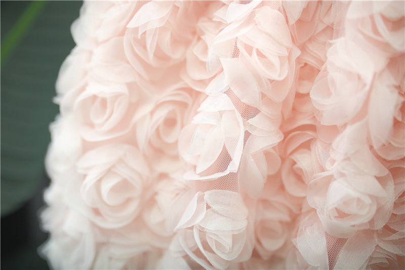 Blush Pink Rosette Bubble Frock – TYM-TZO-013