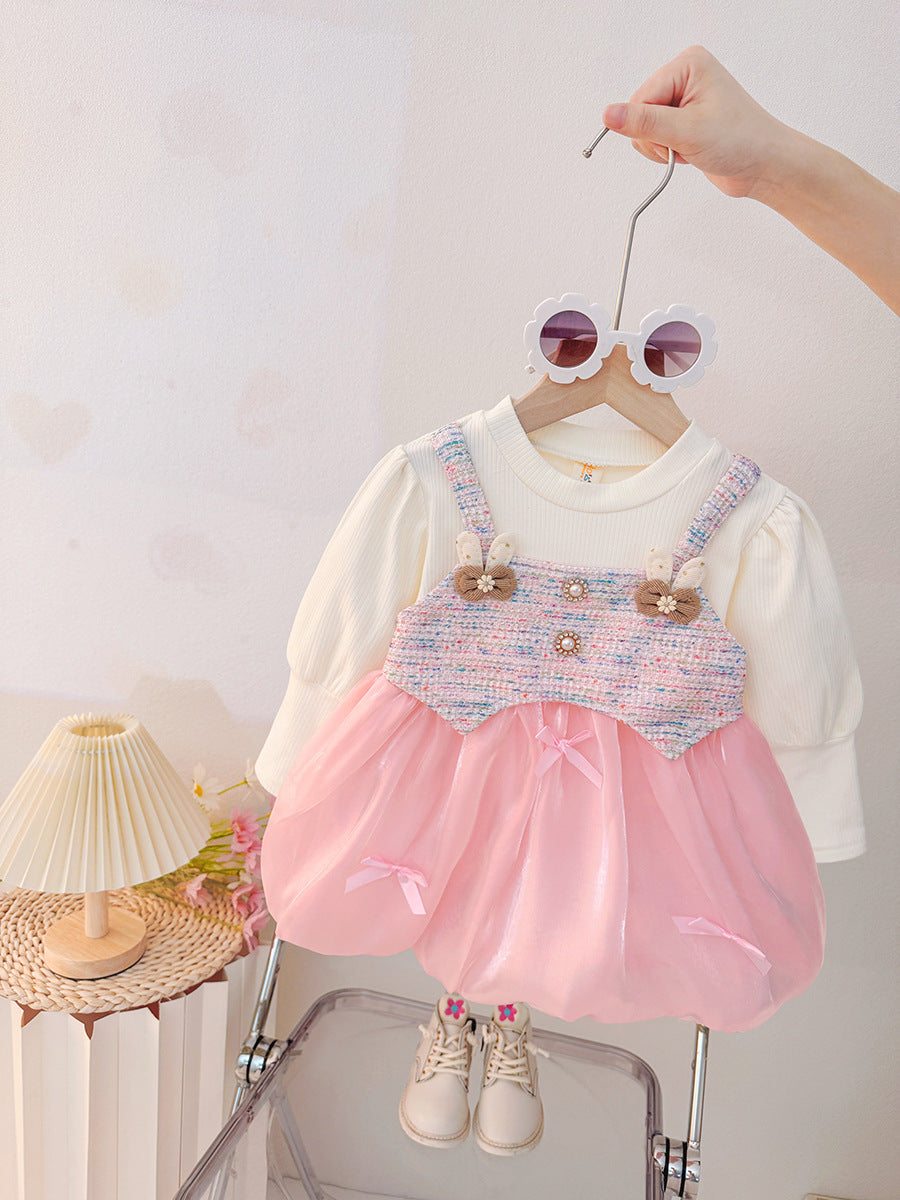 Pink Tweed Bubble Frock – TYM-CXM-066