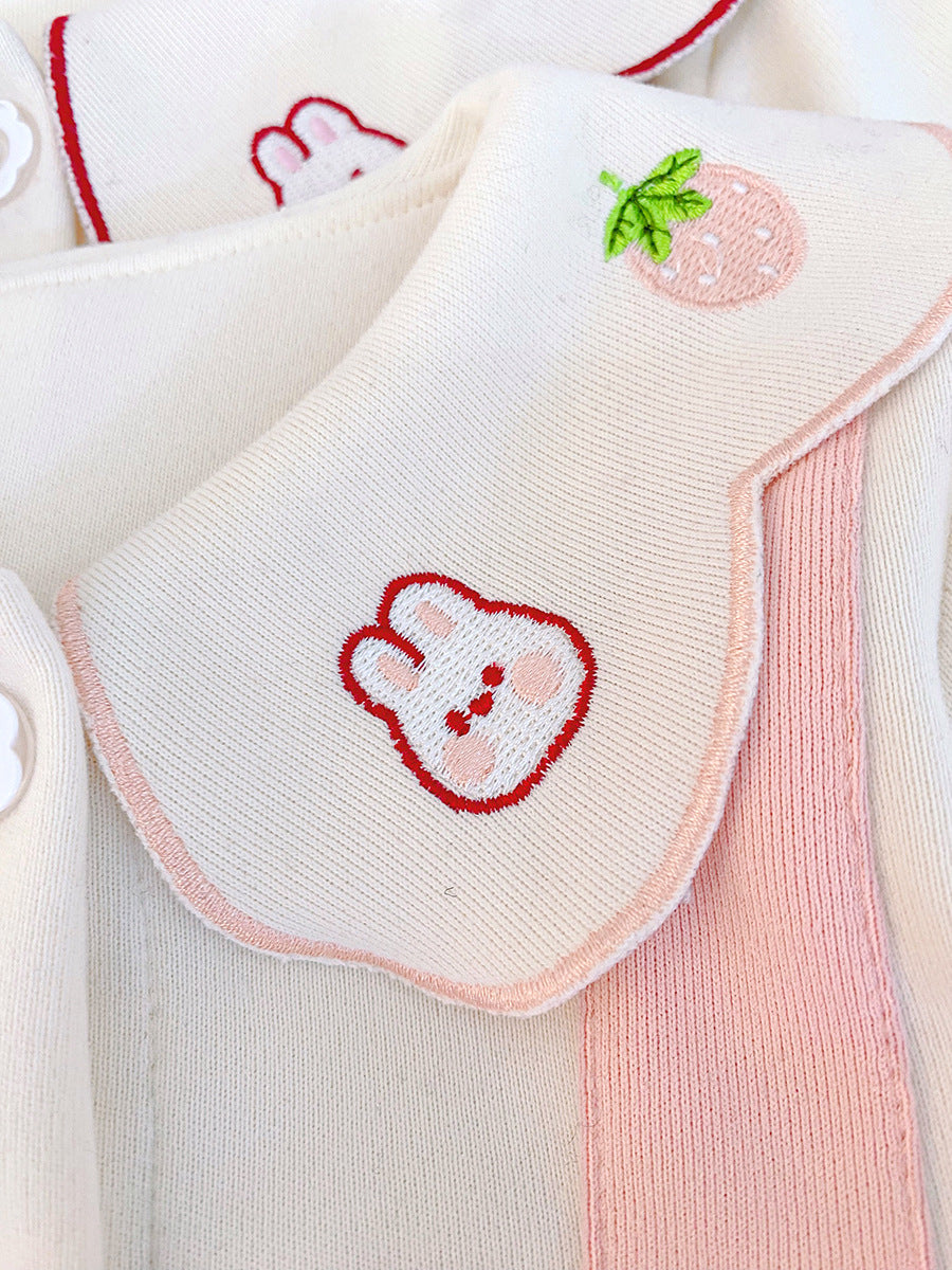 Pink Bunny Collar Suspender Frock – TYM-CXM-059