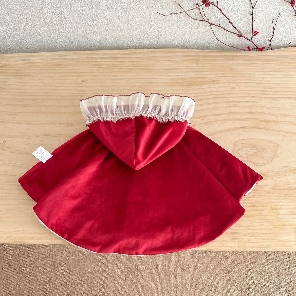 Red Hooded Bow Cape – TYM-FCN-022