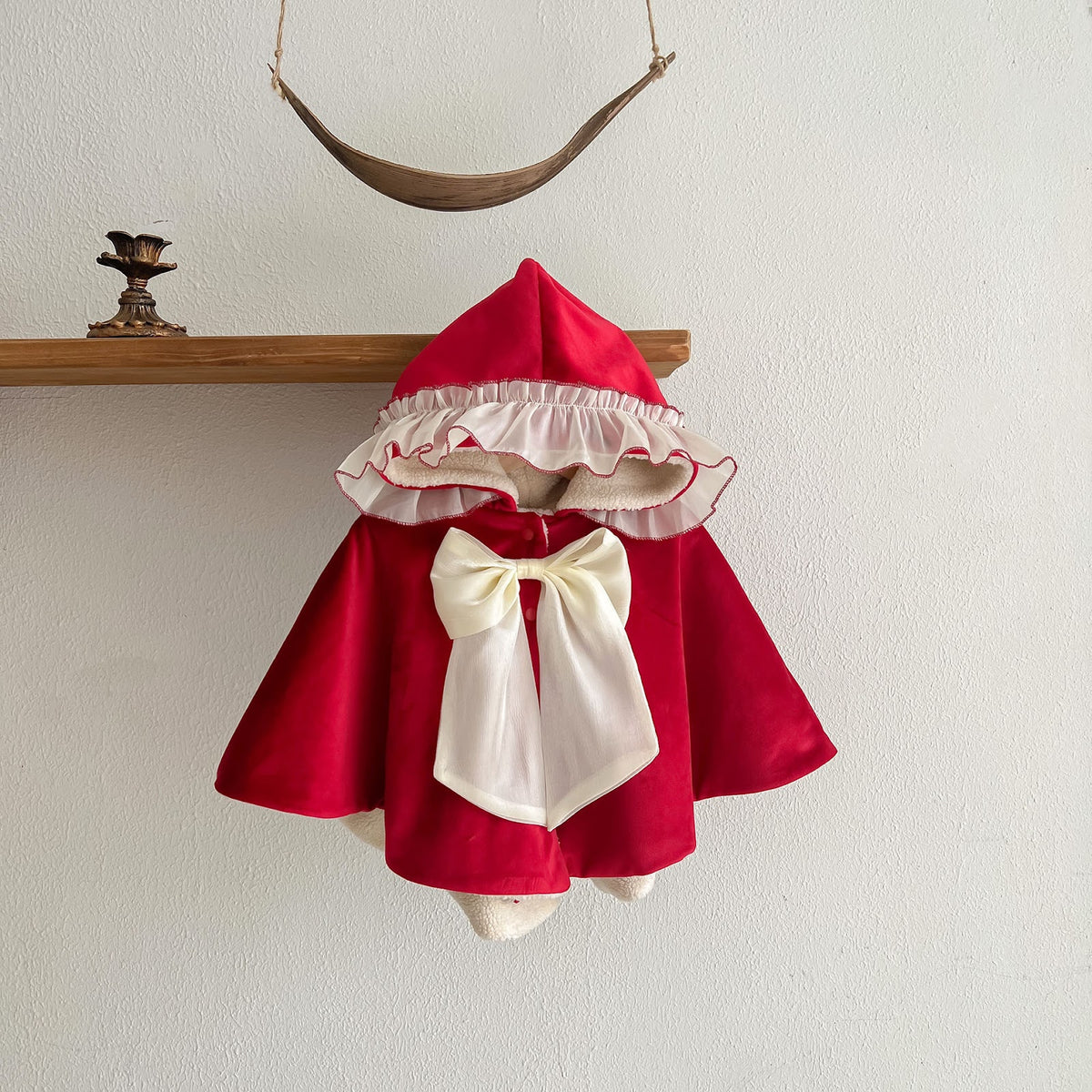 Red Hooded Bow Cape – TYM-FCN-022
