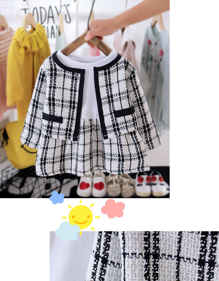 White Tweed Jacket & Skirt Set – TYM-CXM-077