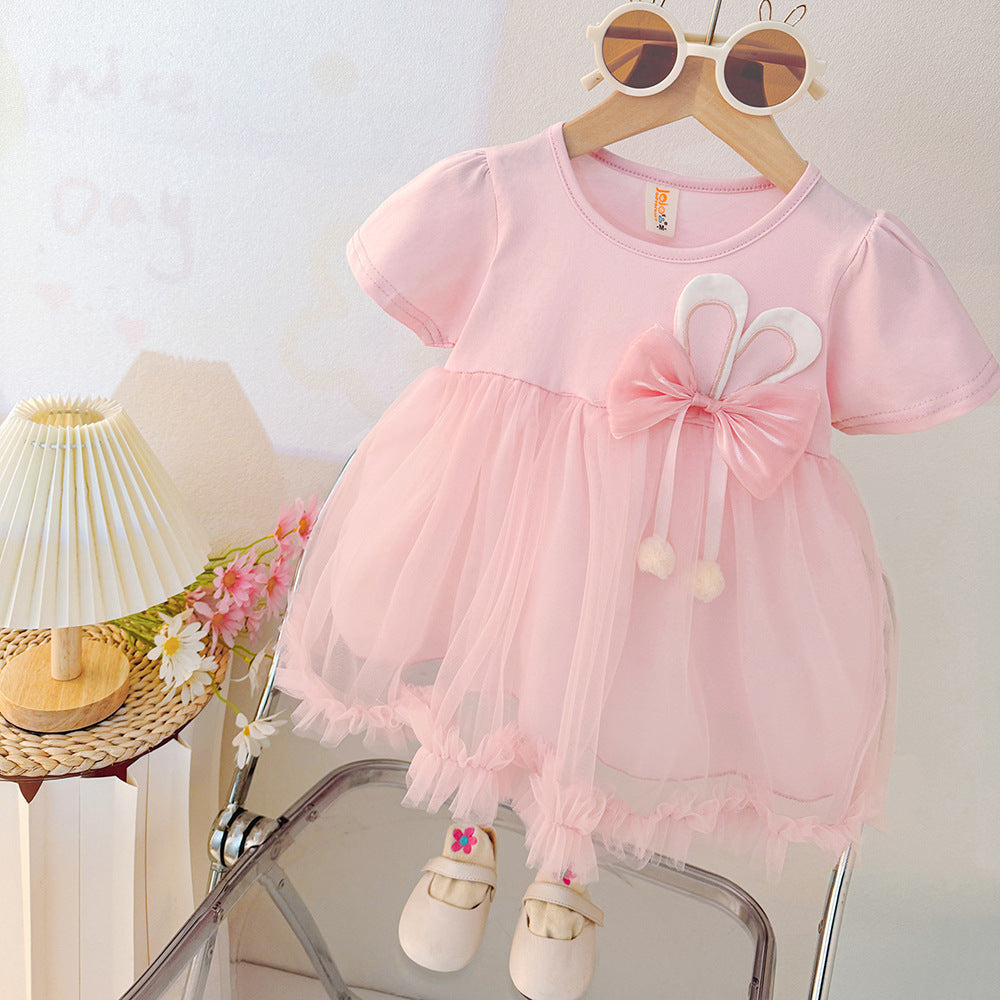 Pink Tulle Skirt Frock – TYM-CXM-013