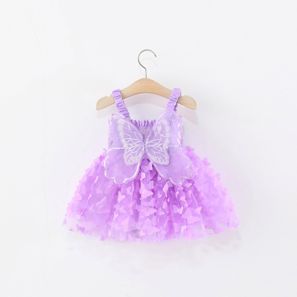 Lilac Butterfly Wing Tulle Frock – TYM-TZO-034