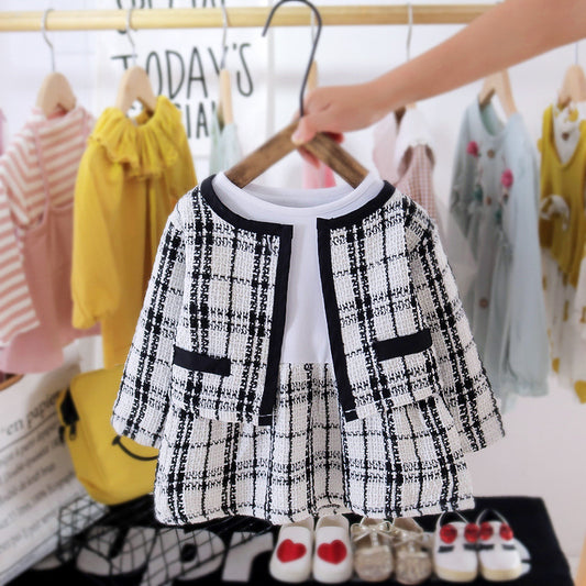 White Tweed Jacket & Skirt Set – TYM-CXM-077