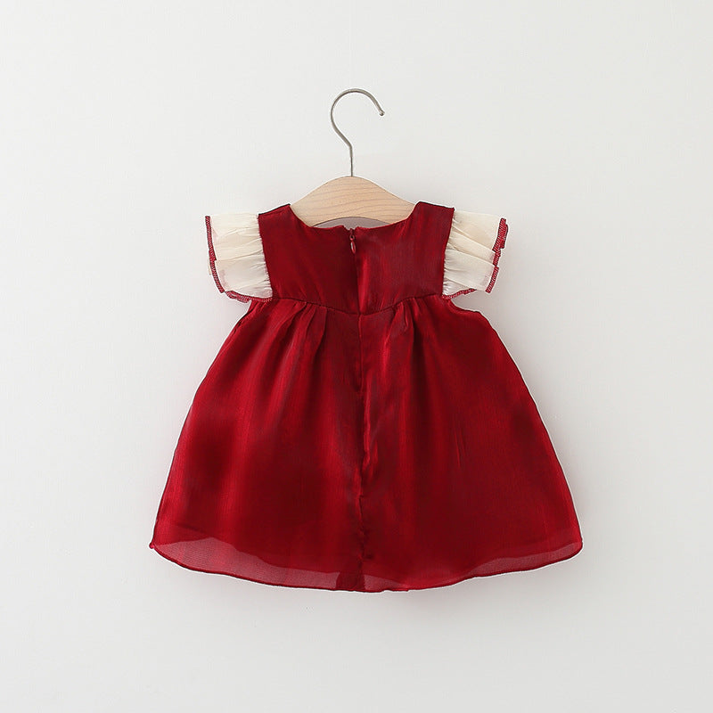 Big Bow Flutter Sleeve Frock – TYM-TZO-018