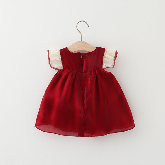 Big Bow Flutter Sleeve Frock – TYM-TZO-018