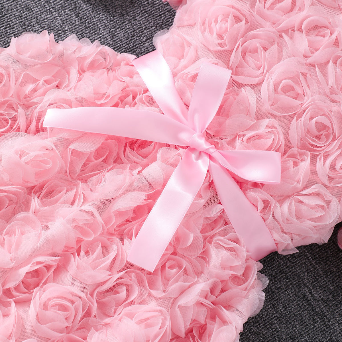 Baby Pink Rosette Party Frock – TYM-SZL-002