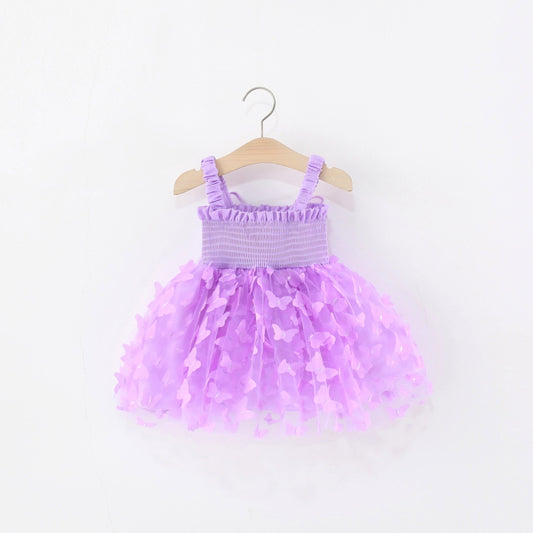 Lilac Butterfly Wing Tulle Frock – TYM-TZO-034
