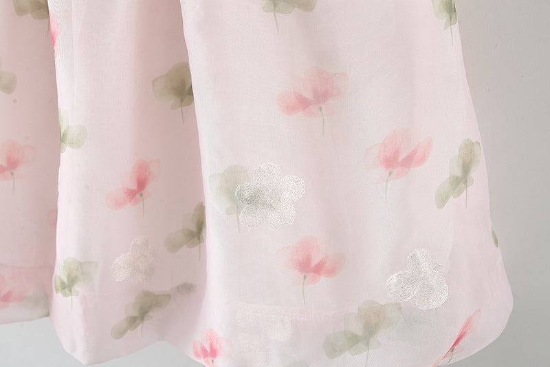 Pink Floral Print Bubble Sundress – TYM-WZX-008