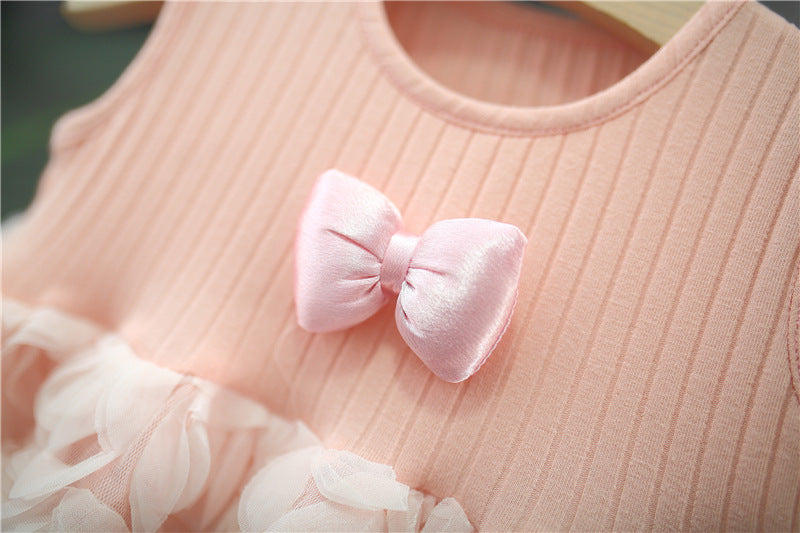 Blush Pink Rosette Bubble Frock – TYM-TZO-013