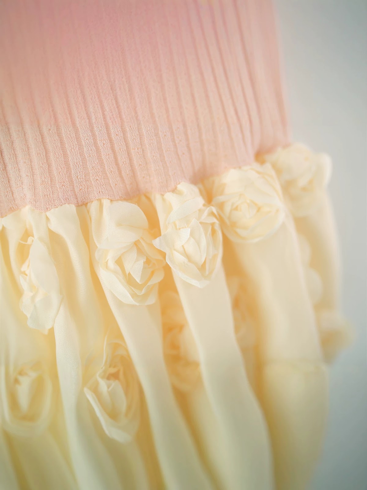 Peach Rosette Frock with Bow Cardigan Set – TYM-WZX-063
