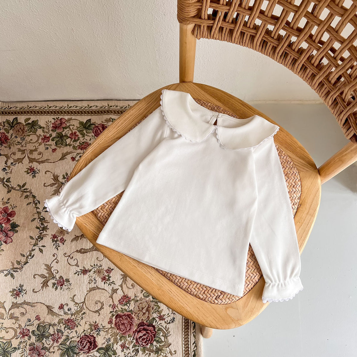 White Peter Pan Collar Top – TYM-FCN-010