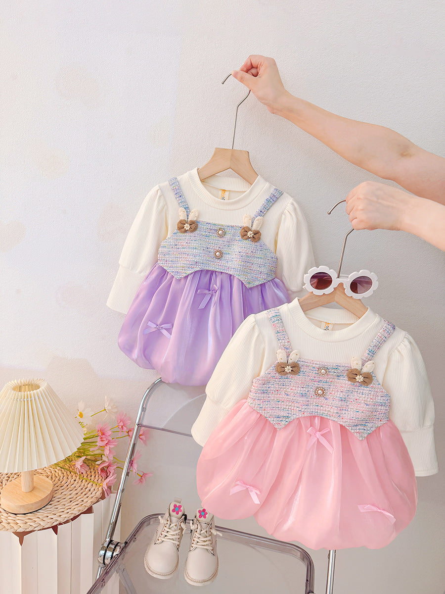 Lilac Tweed Bubble Frock – TYM-CXM-065