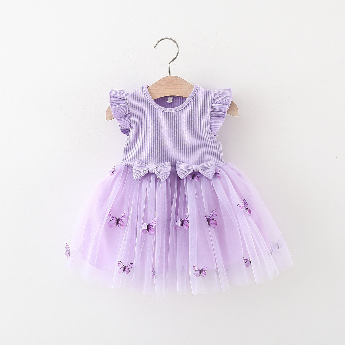 Lilac Butterfly Tulle Frock – TYM-TZO-015