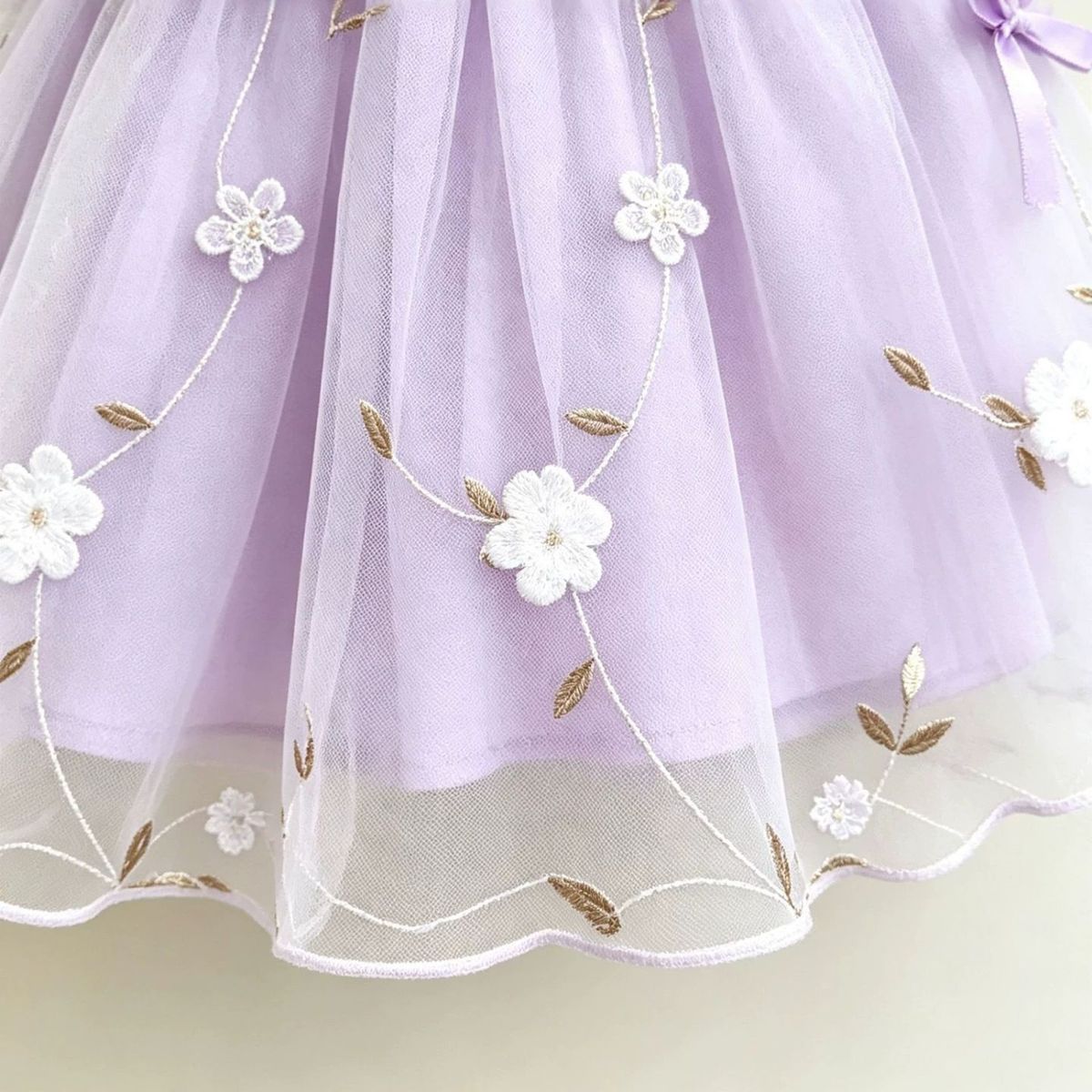 Lilac Flower Tulle Frock – TYM-CXM-006