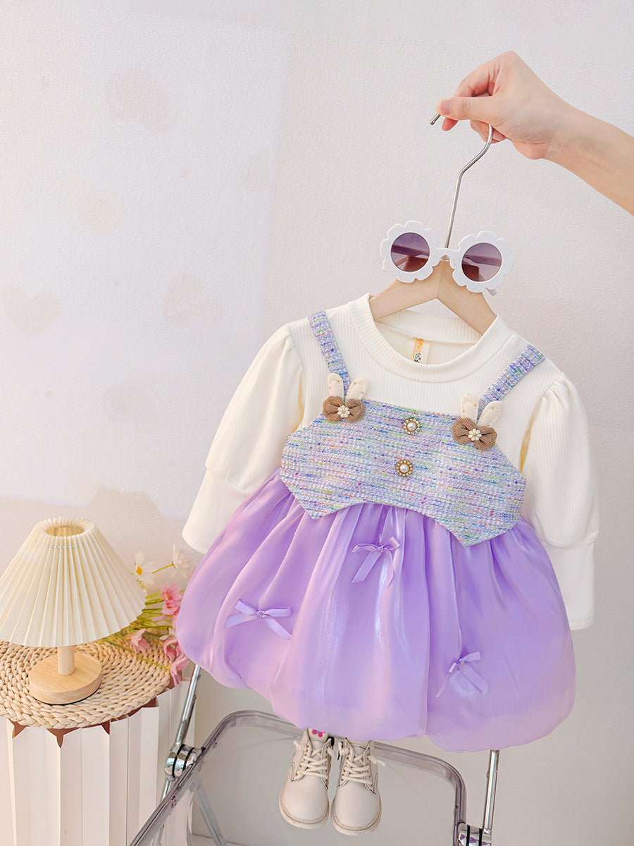 Lilac Tweed Bubble Frock – TYM-CXM-065
